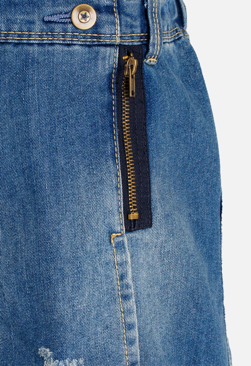 Pop Candy - Denim skirt - blue 