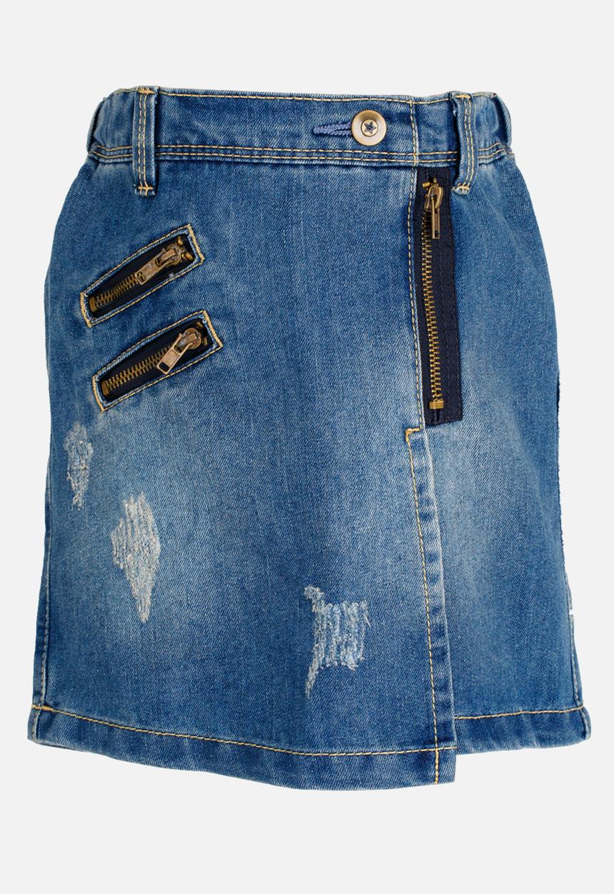 Pop Candy - Denim skirt - blue 