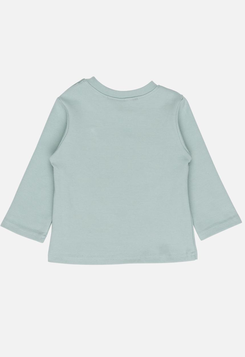 Pop Candy - Long Sleeve Printed Tee Mid Green