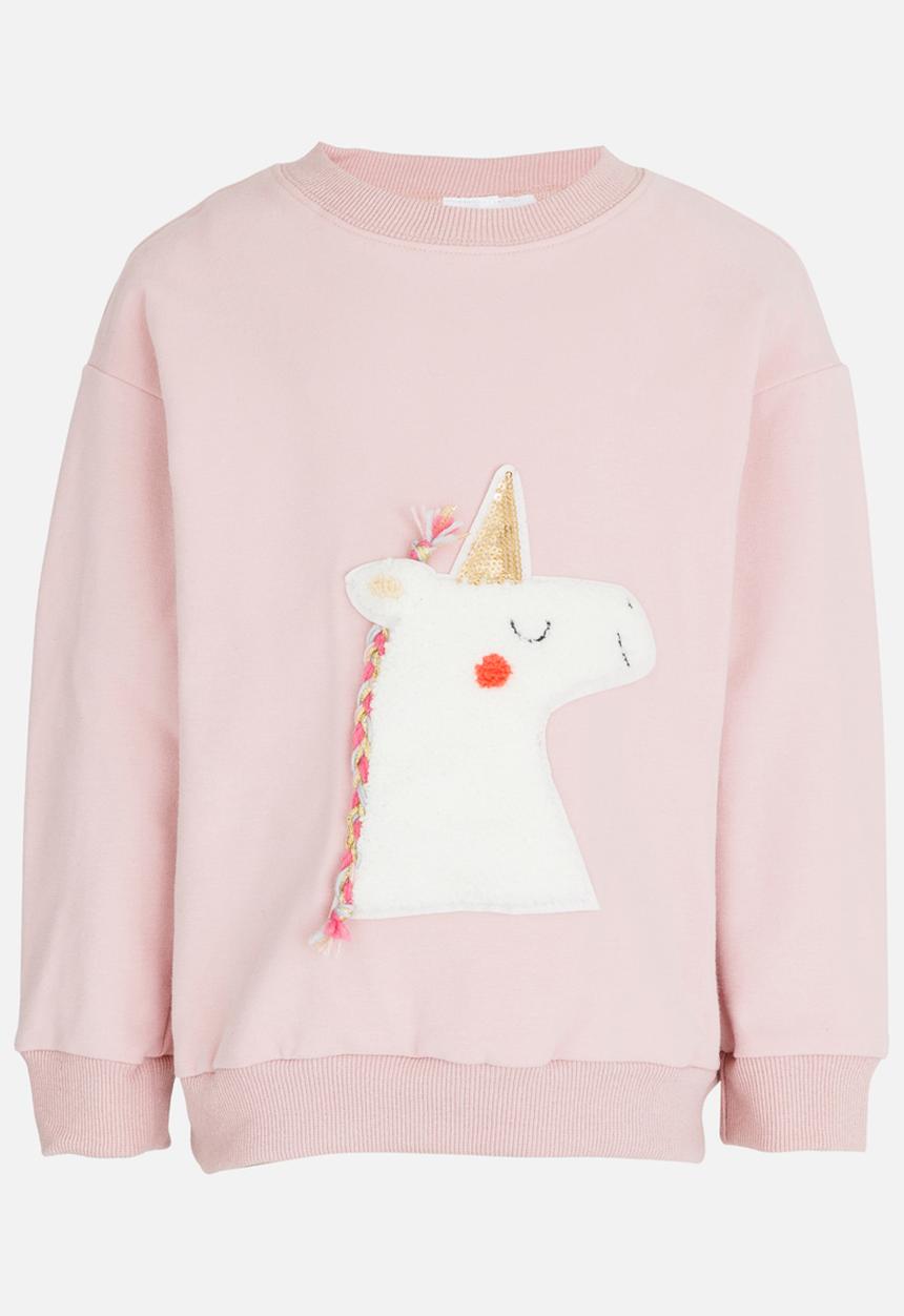 Pop Candy - Unicorn Sweat Top Mid Pink