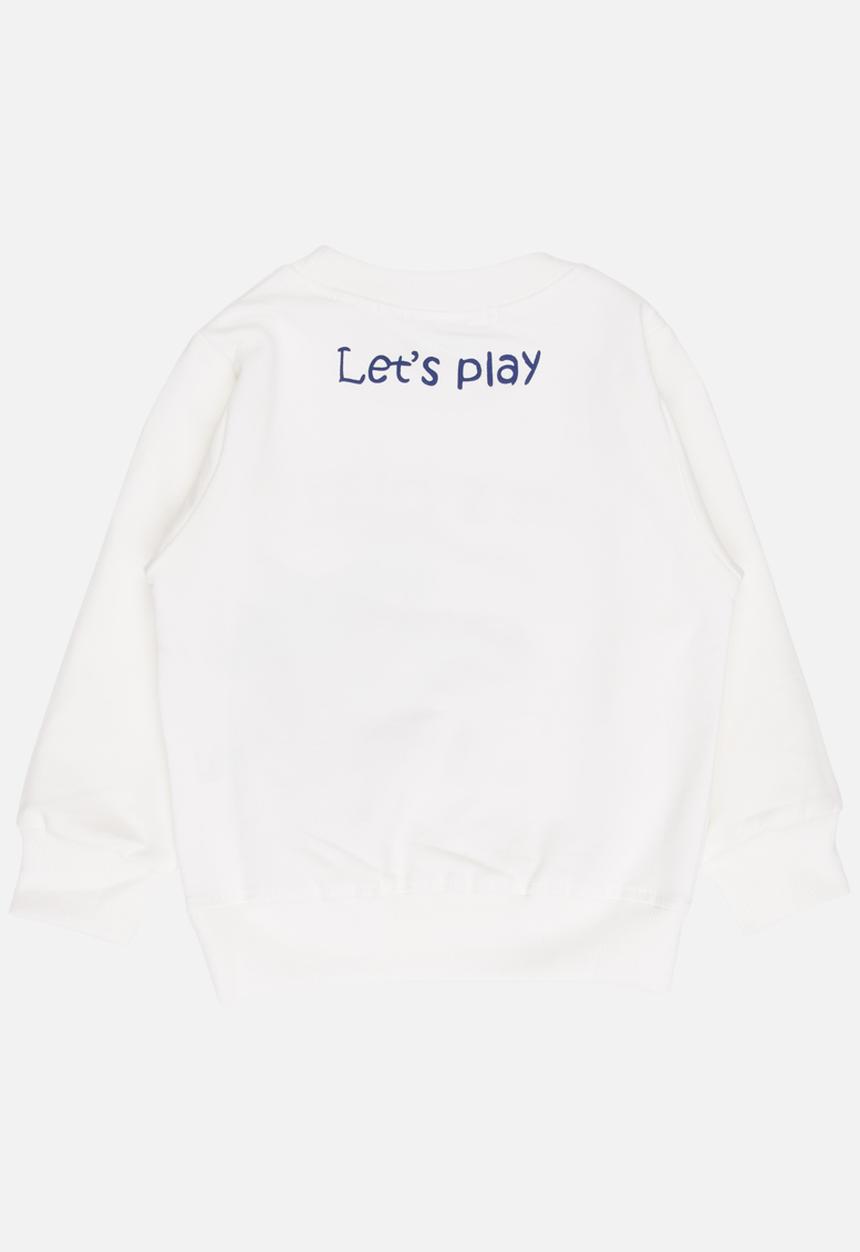 Pop Candy - Boys long sleeve sweat top - white 