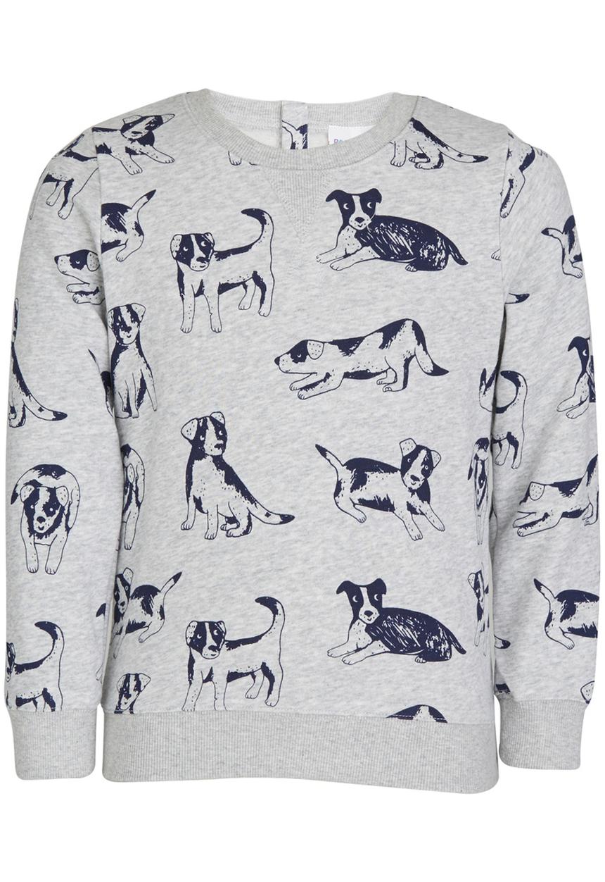 Pop Candy - Printed Sweater Grey