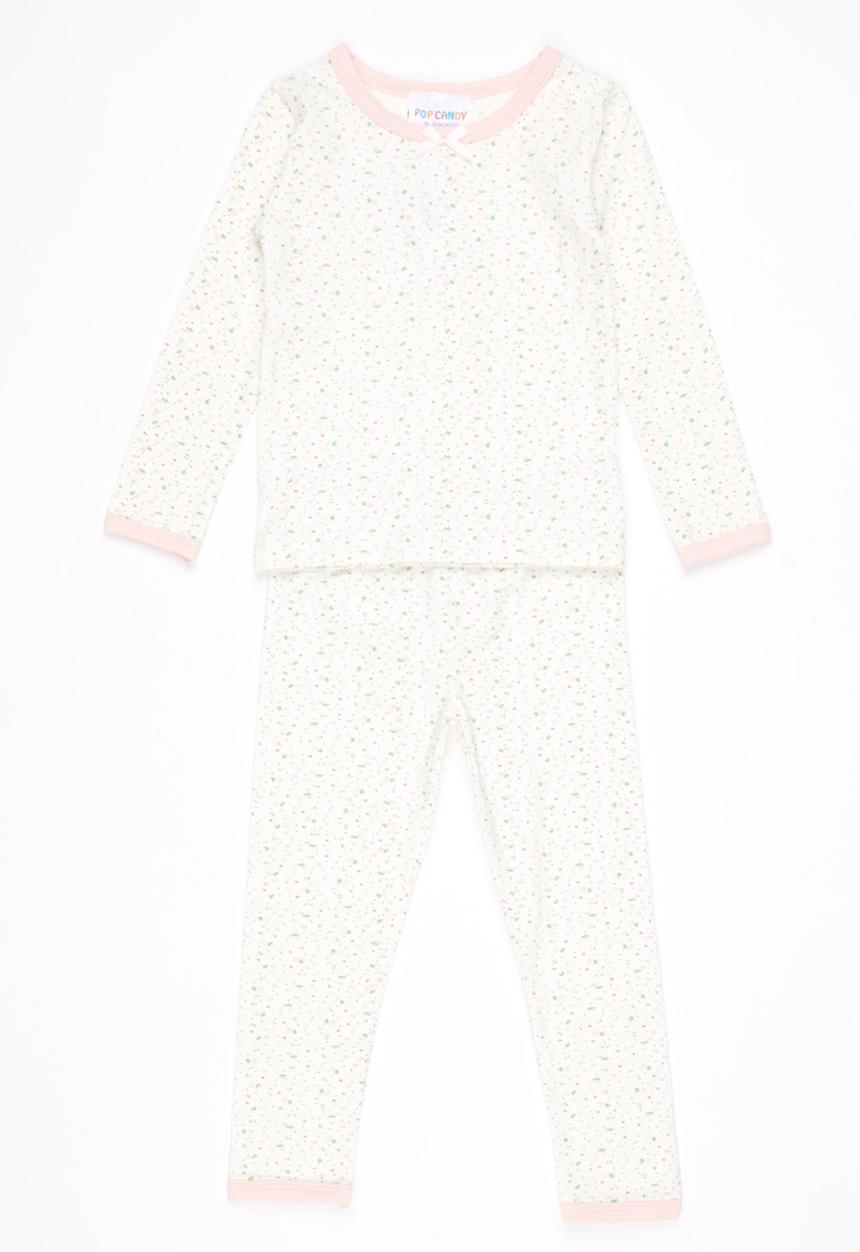 Pop Candy - Girls  PJ Set White