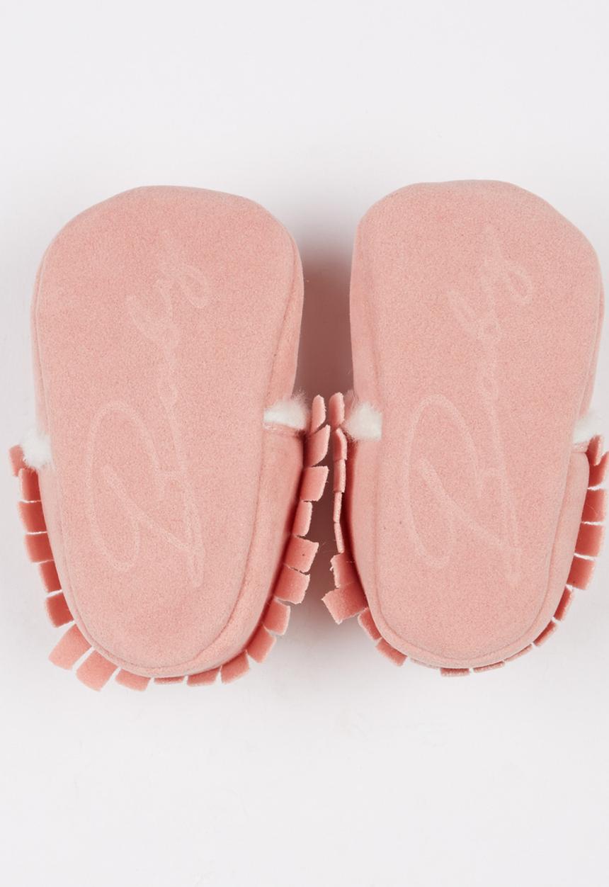 Pop Candy - Fur Lined Moccasins Mid Pink