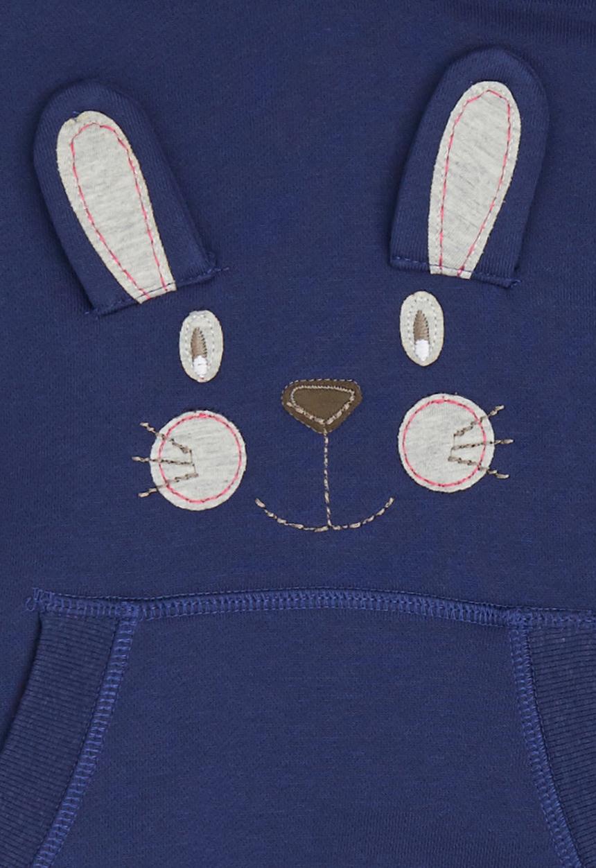 Pop Candy - Printed Hoodie Navy