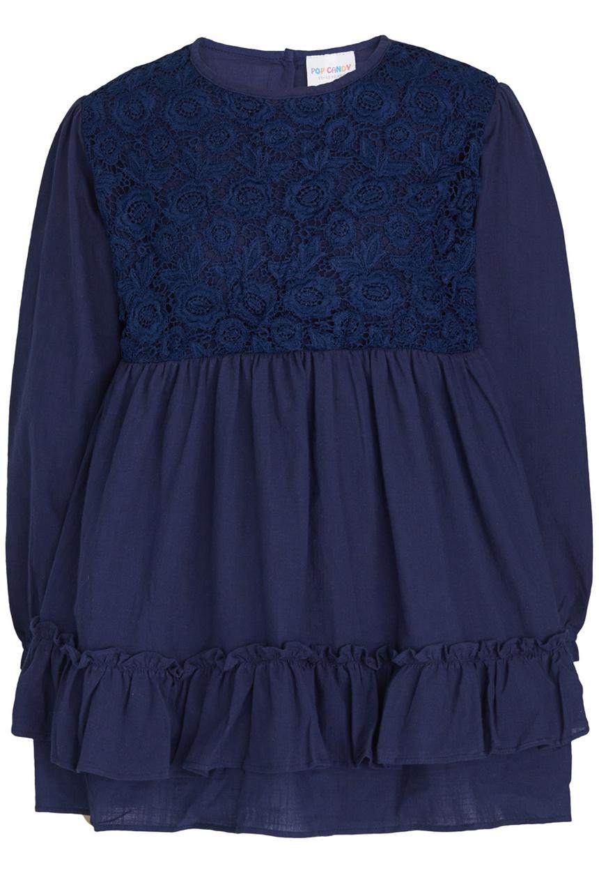 Pop Candy - Combo Lace Dress Navy