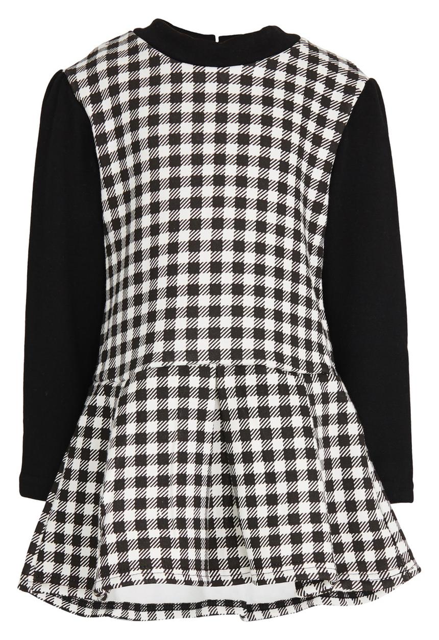 Pop Candy - Check Pinafore Dress Black