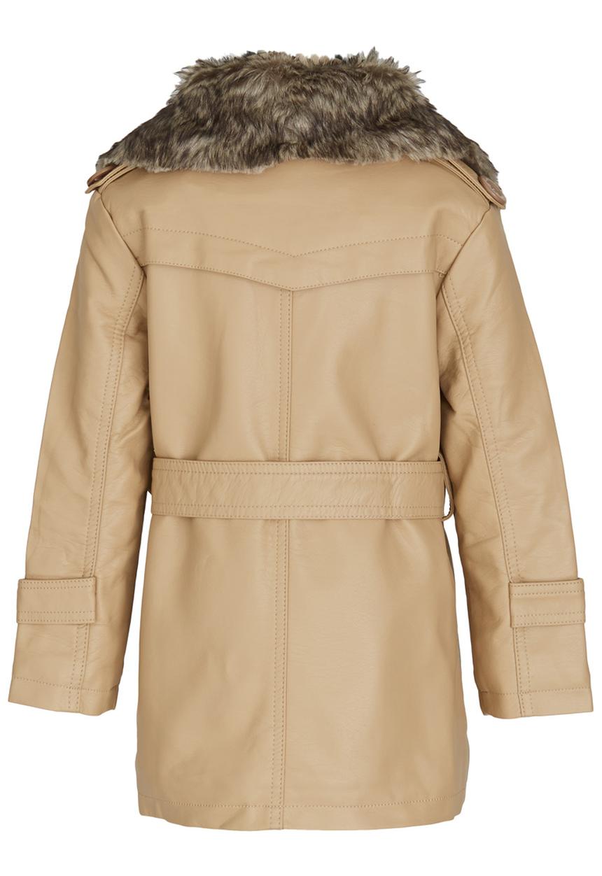 Pop Candy - Girls Pu Jacket Beige