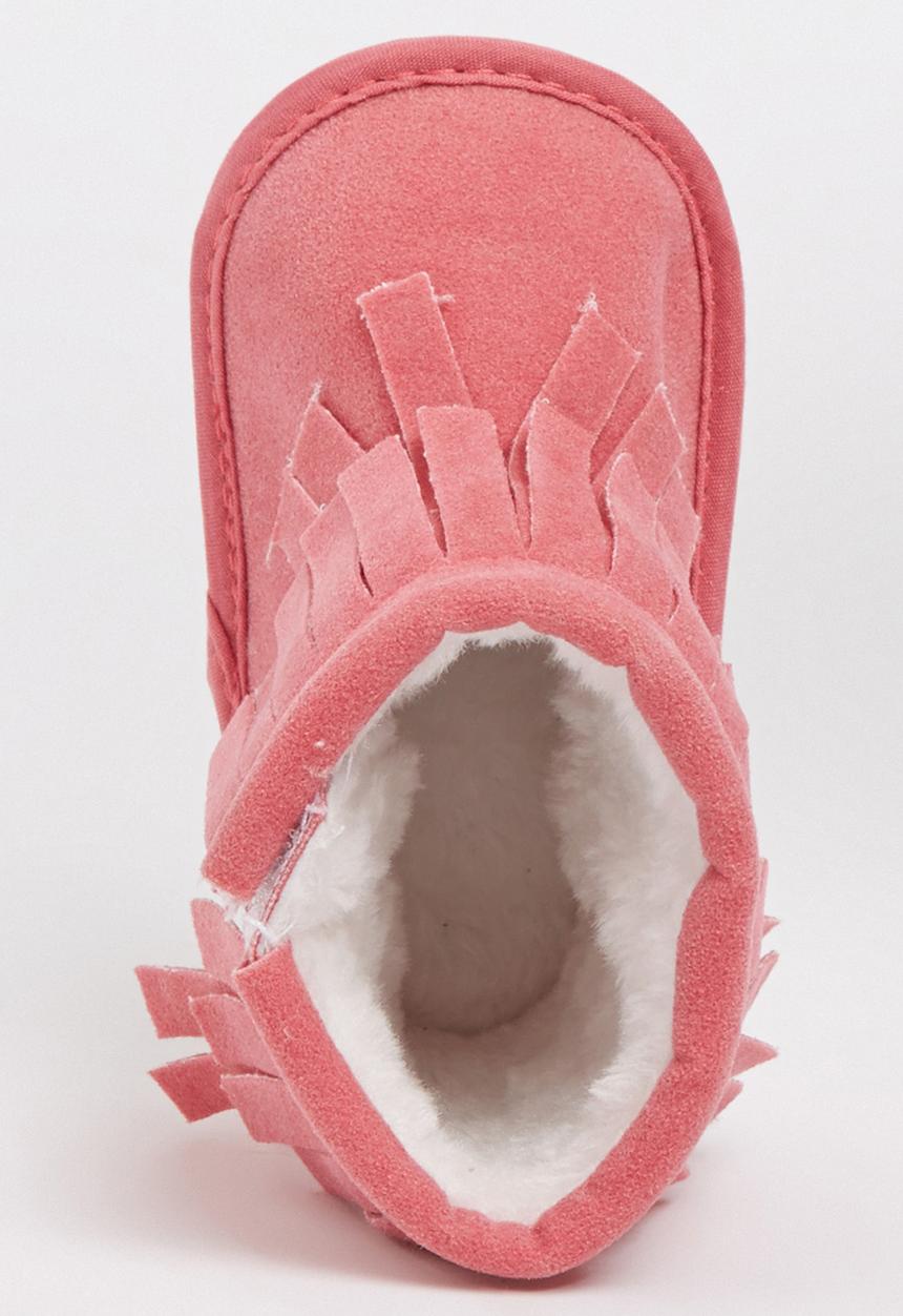 Pop Candy - Fringed Boot Mid Pink