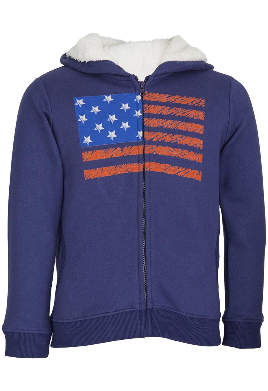 Pop Candy - Printed Hoodie Navy