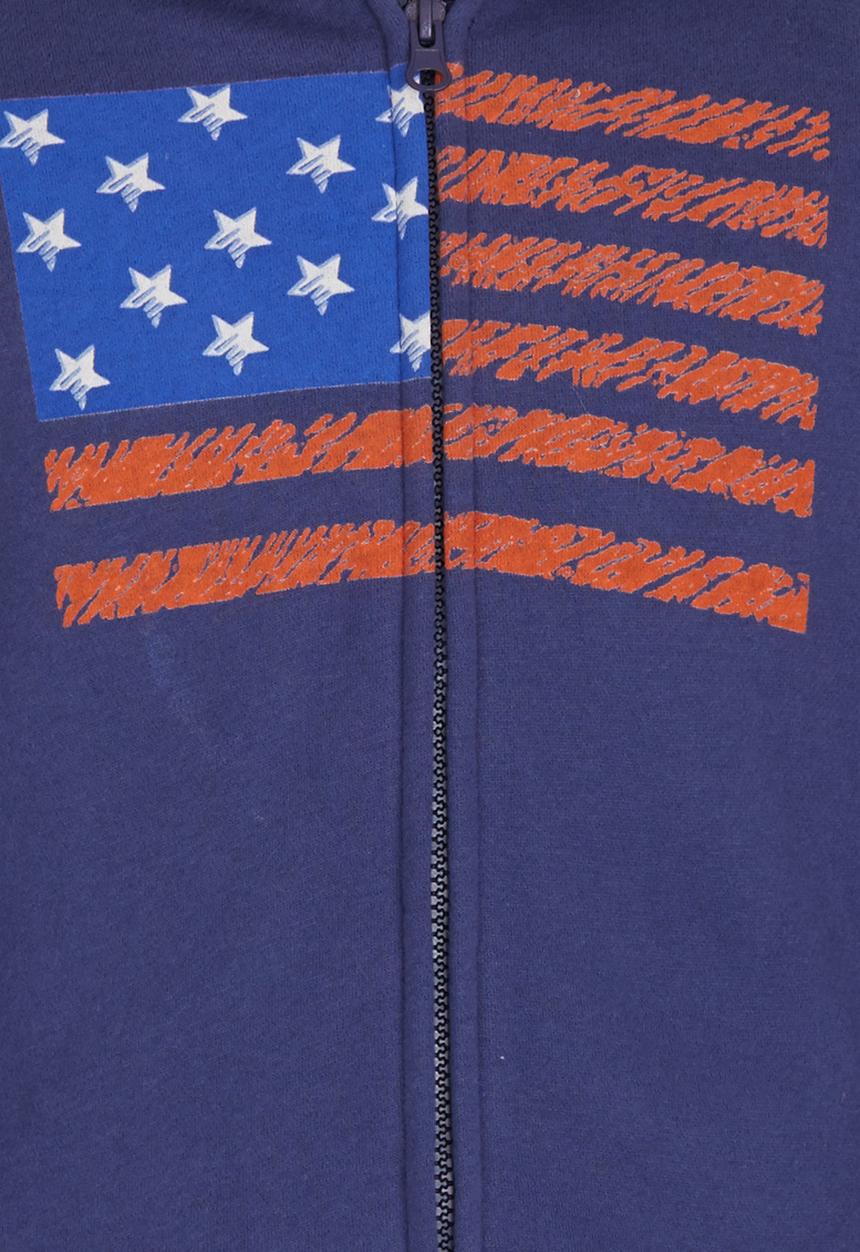 Pop Candy - Printed Hoodie Navy