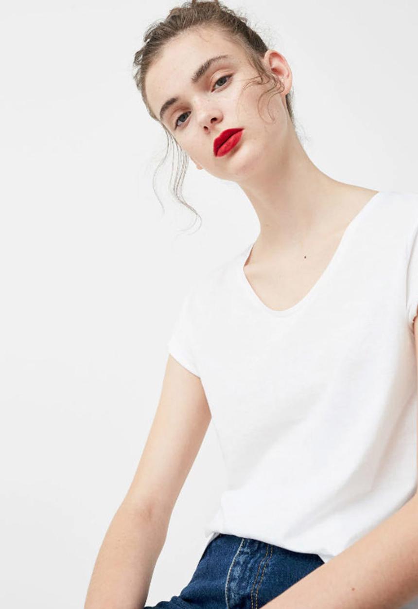MANGO - Short Sleeve T-shirt White