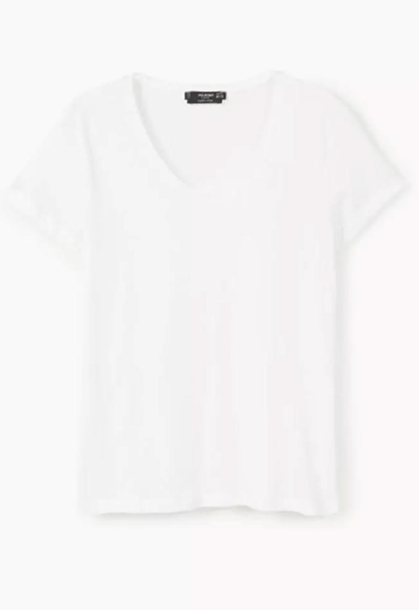 MANGO - Short Sleeve T-shirt White