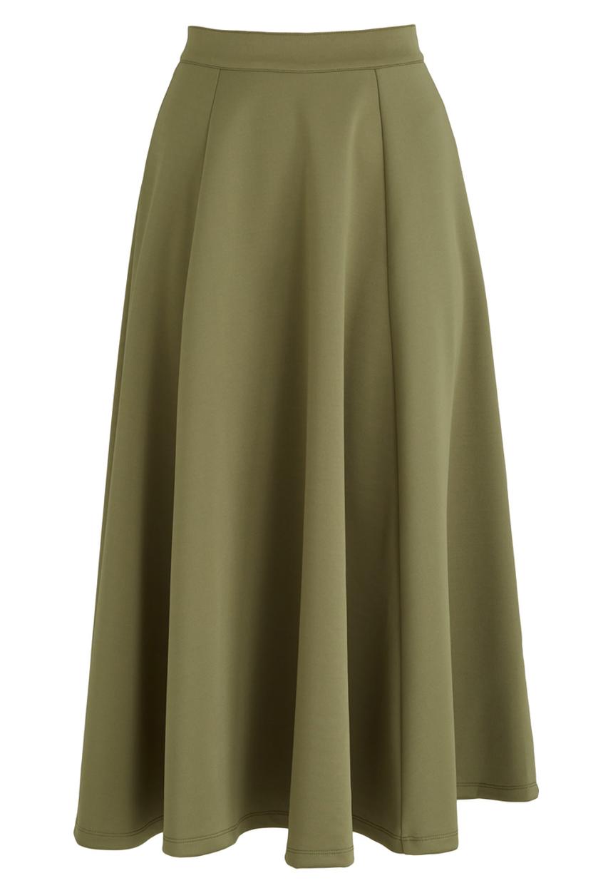 STYLE REPUBLIC - Volume Skirt Dark Green