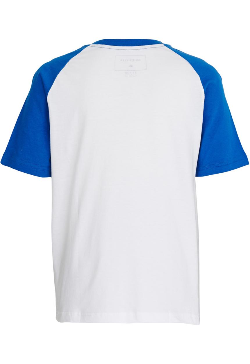 Quiksilver - Car Trouble Boys Tee Blue and White