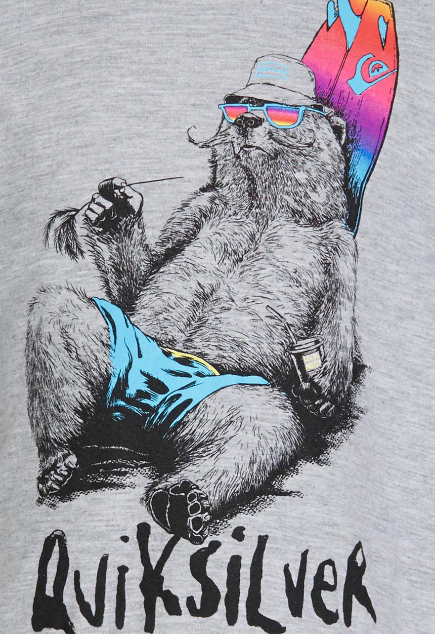 Quiksilver - Mostly Local Tods Tee Grey