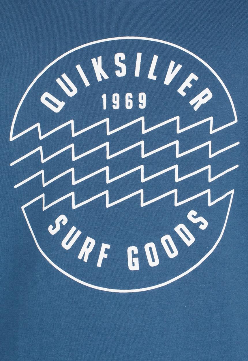 Quiksilver - Punch Waves Long Sleeve Classic Fit Tee Blue