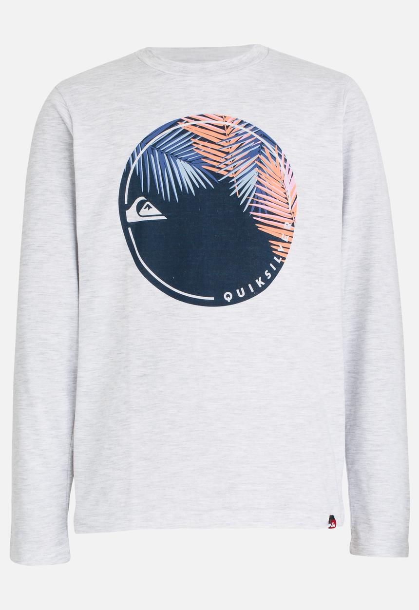 Quiksilver - Flea Rides Long Sleeve Classic Fit Tee Pale Grey