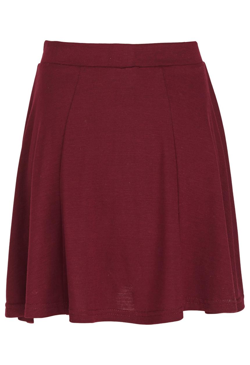 Rebel Republic - Panel Skater Skirt Maroon