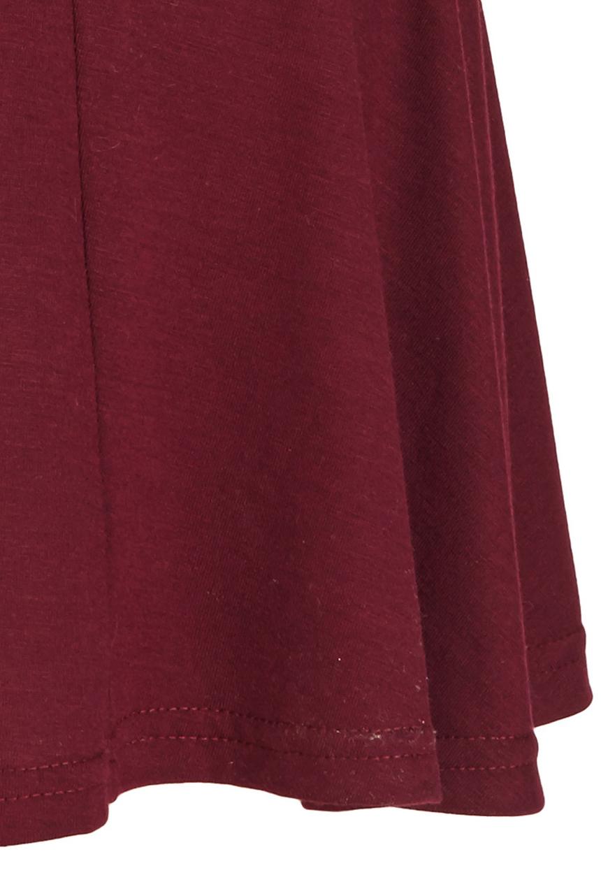 Rebel Republic - Panel Skater Skirt Maroon