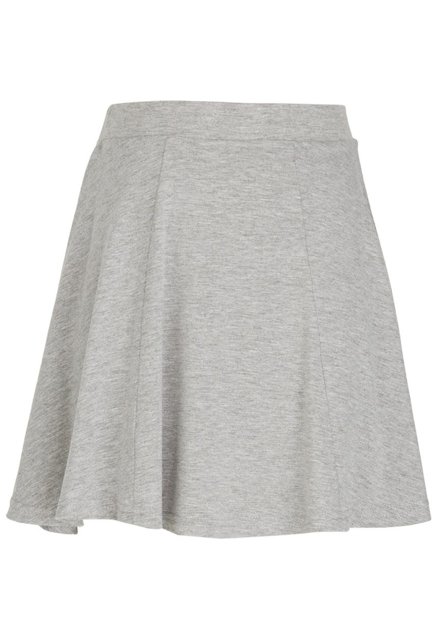 Rebel Republic - Panel Skater Skirt Grey Melange