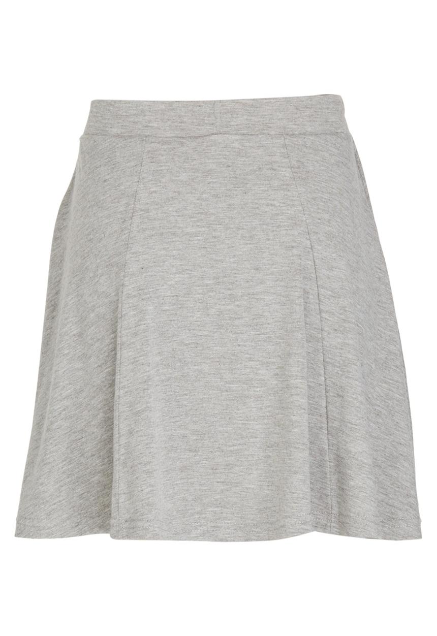 Rebel Republic - Panel Skater Skirt Grey Melange