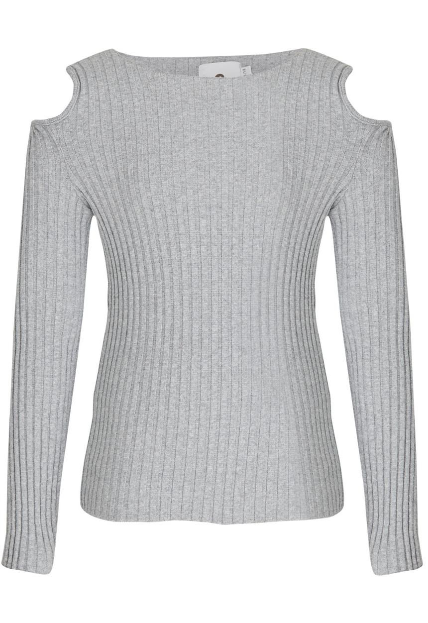 Rebel Republic - Cold Shoulder Knit Black and White