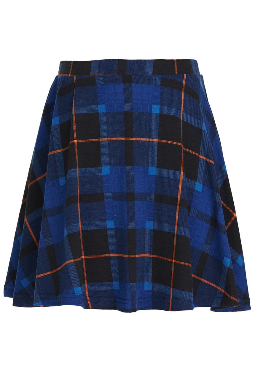 Rebel Republic - Check Skirt Navy