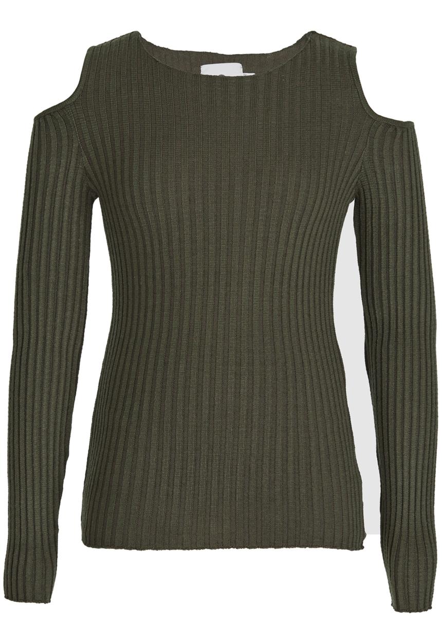 Rebel Republic - Cold Shoulder Knit Black