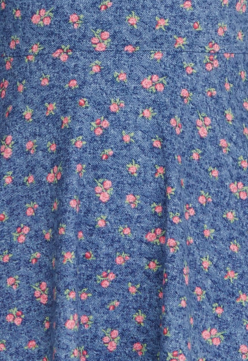 Rebel Republic - 3/4 Fit & Flare Dress Blue