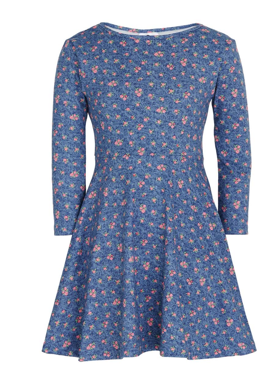 Rebel Republic - 3/4 Fit & Flare Dress Blue