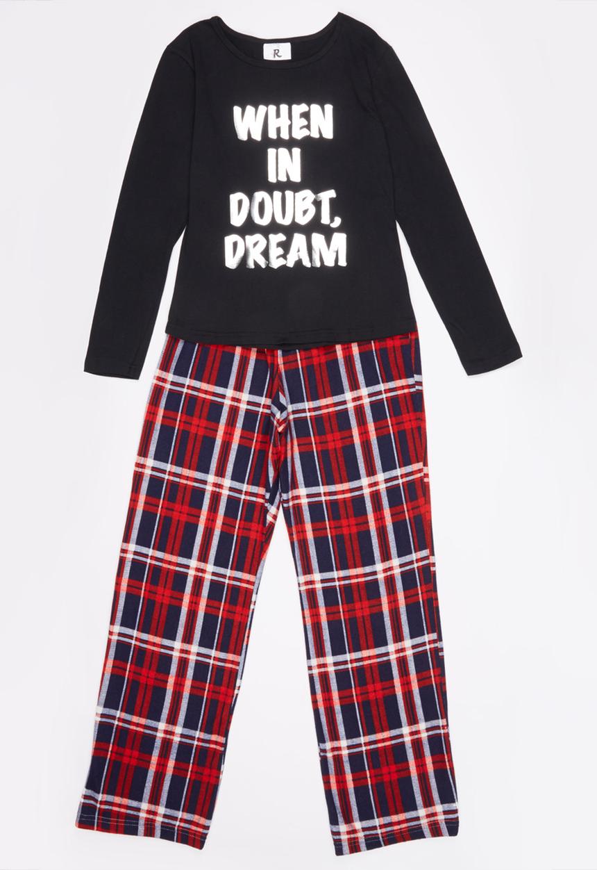 Rebel Republic - When in Doubt Pyjama Set Black