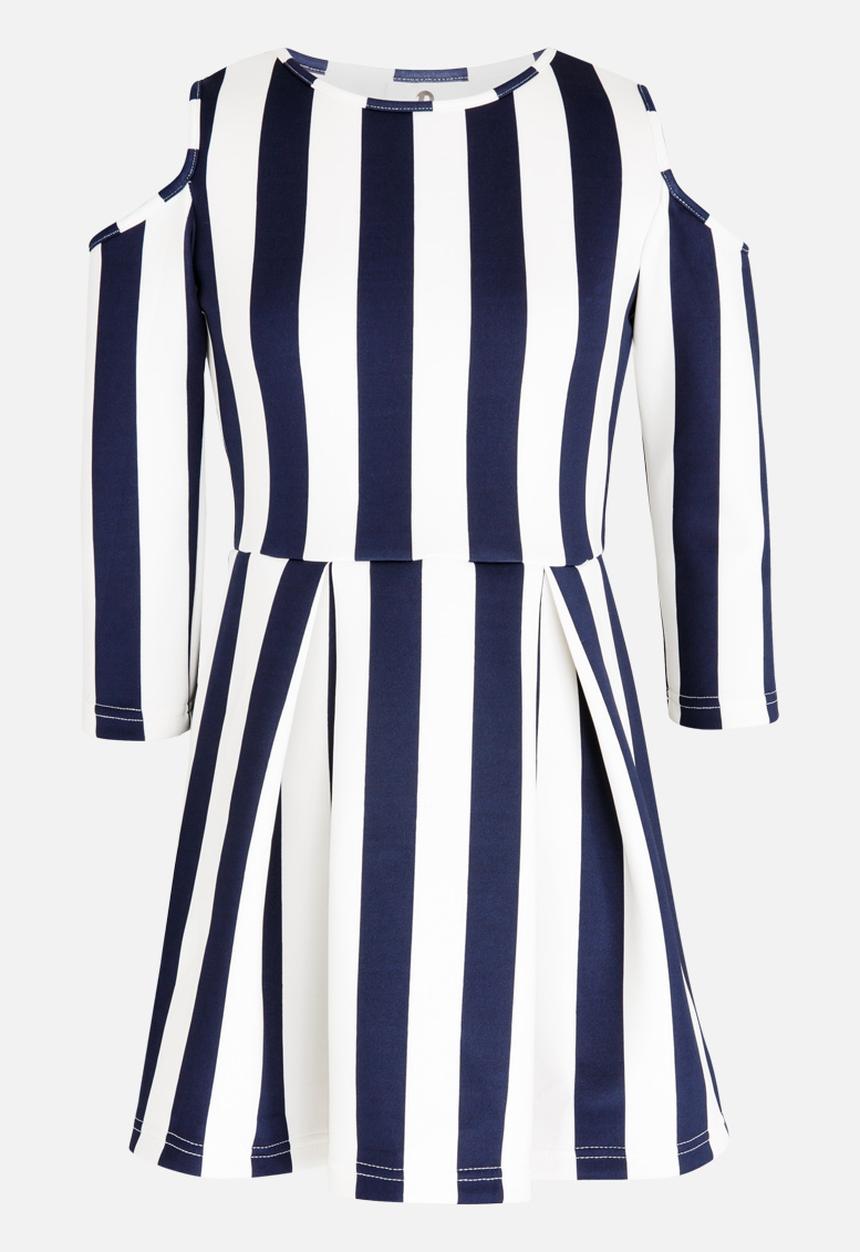 Rebel Republic - Cold Shoulder Dress Navy