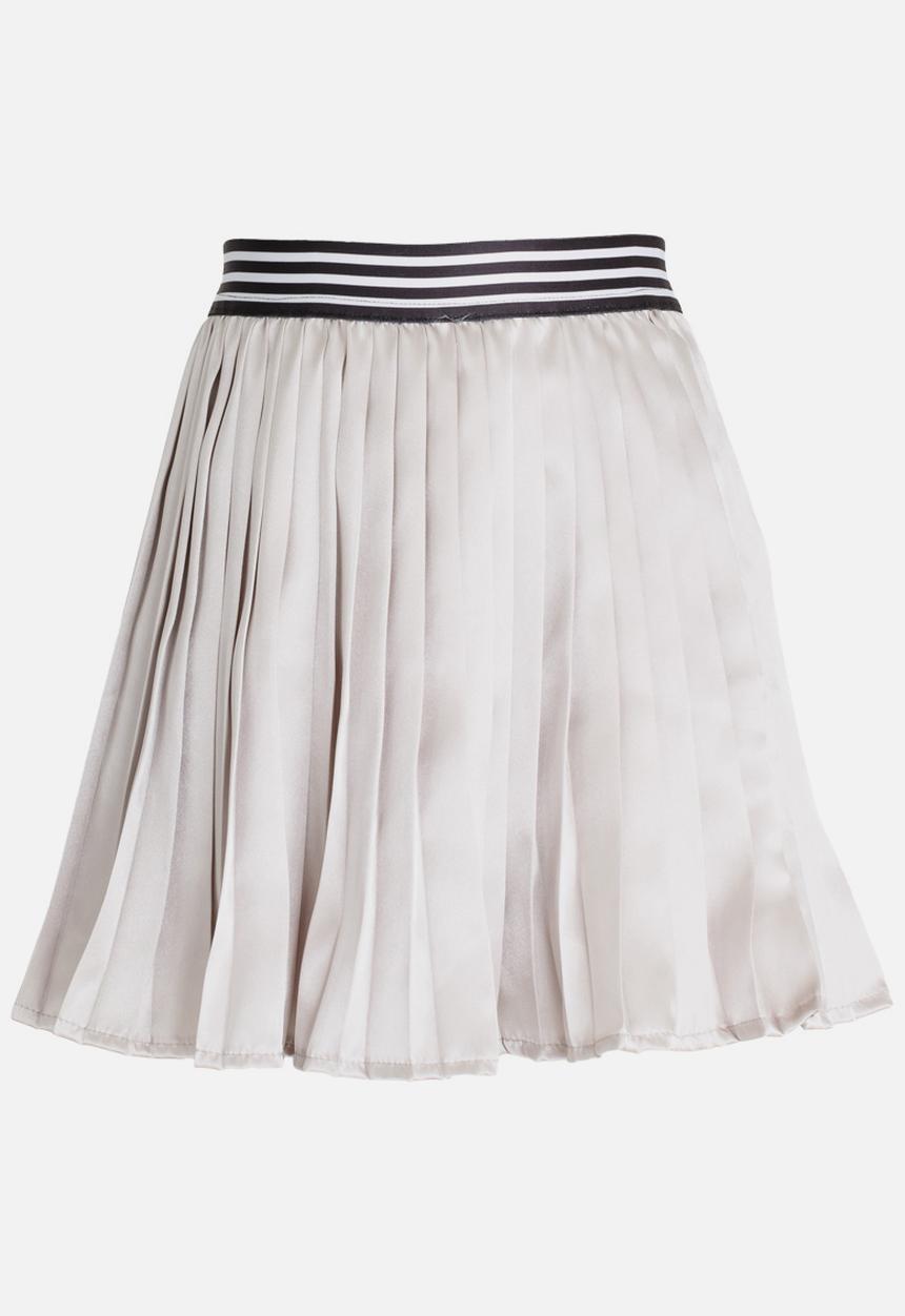 Rebel Republic - Pleated Skirt Silver