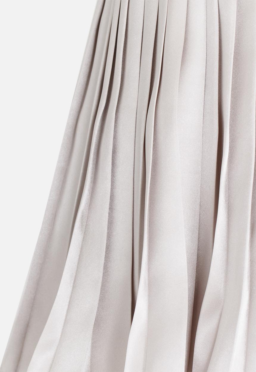 Rebel Republic - Pleated Skirt Silver