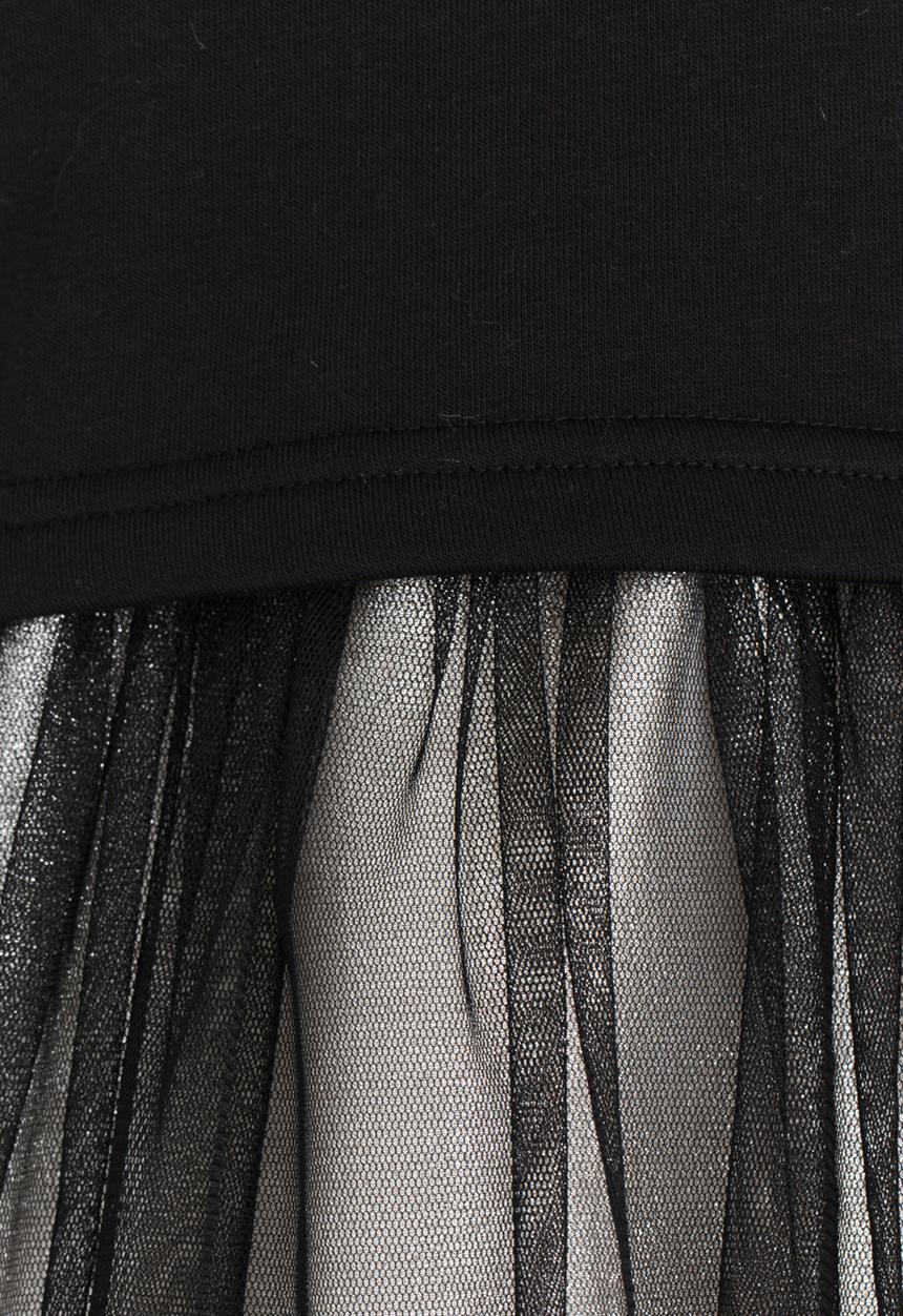 Rebel Republic - Combo Fleece Dress Black