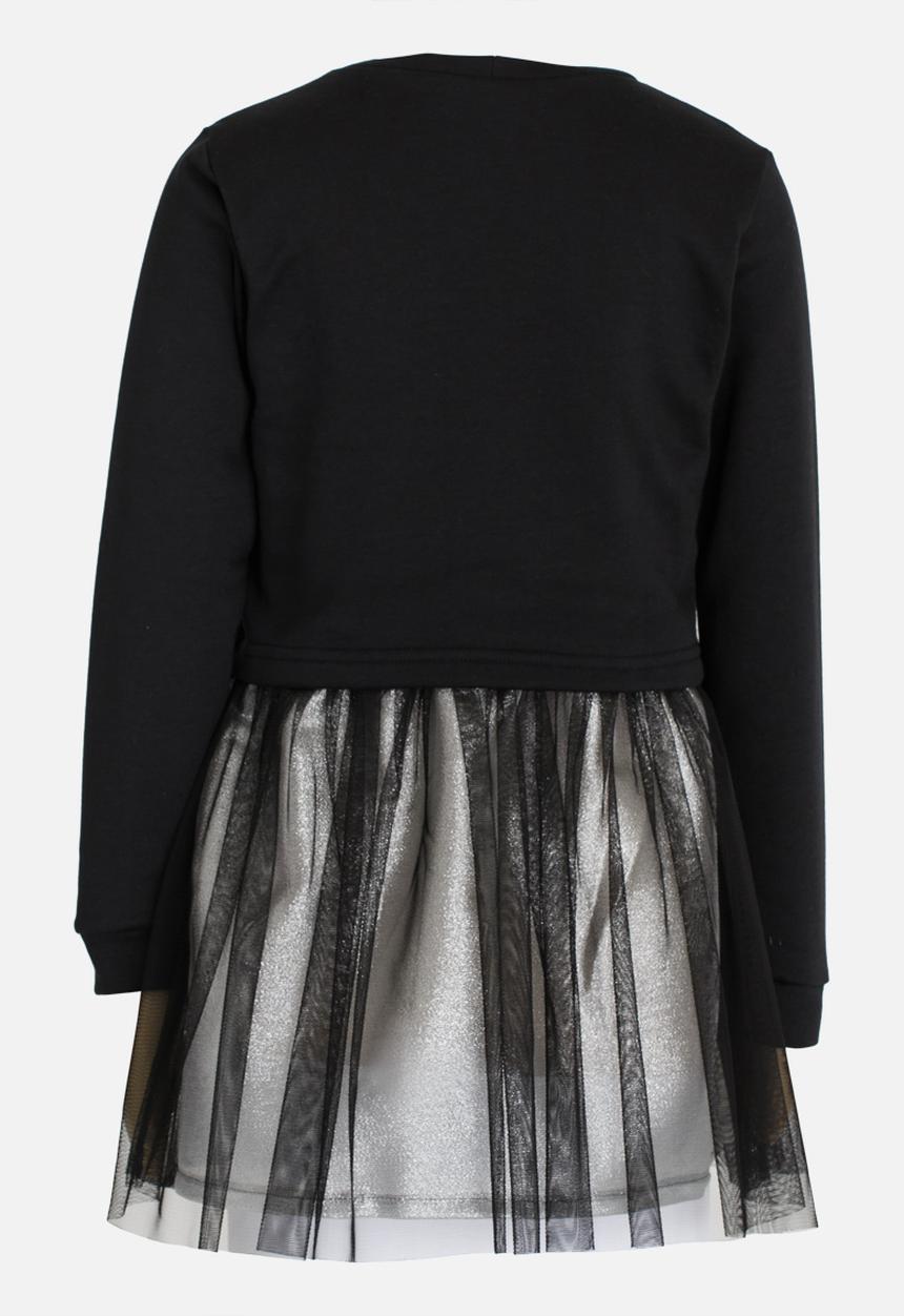 Rebel Republic - Combo Fleece Dress Black