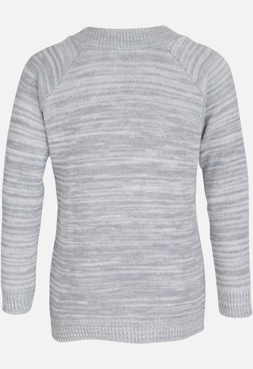Rebel Republic - Zip Detail Pullover Grey Melange