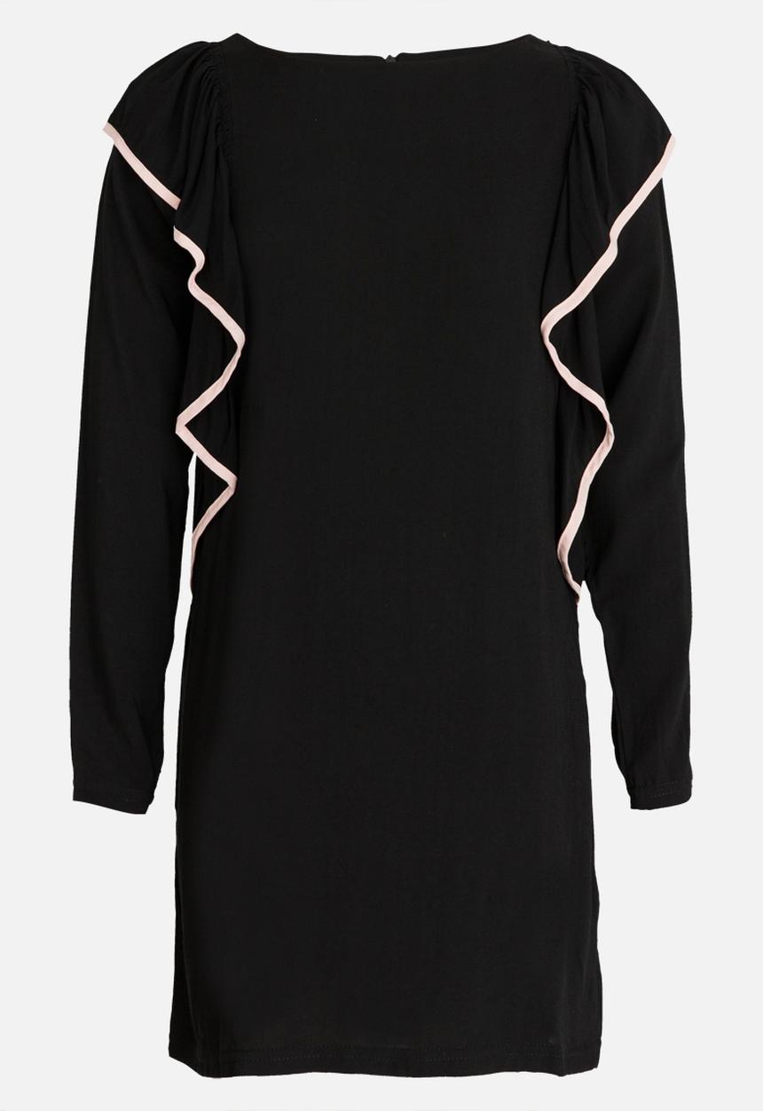 Rebel Republic - Frill Detail Dress Black