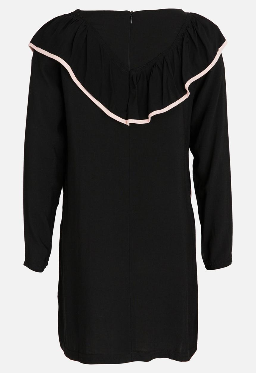 Rebel Republic - Frill Detail Dress Black