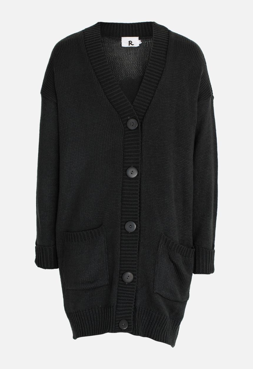 Rebel Republic - Cardigan with Pockets Charcoal
