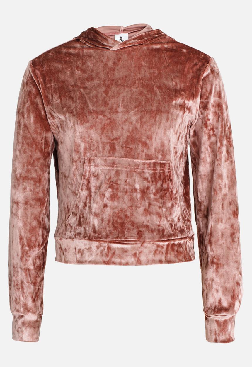 Rebel Republic - Velour Hoodie Pale Pink