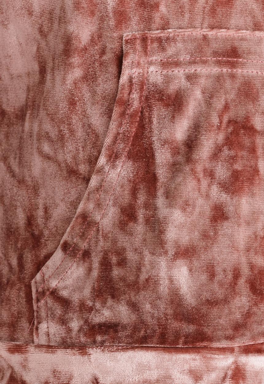 Rebel Republic - Velour Hoodie Pale Pink