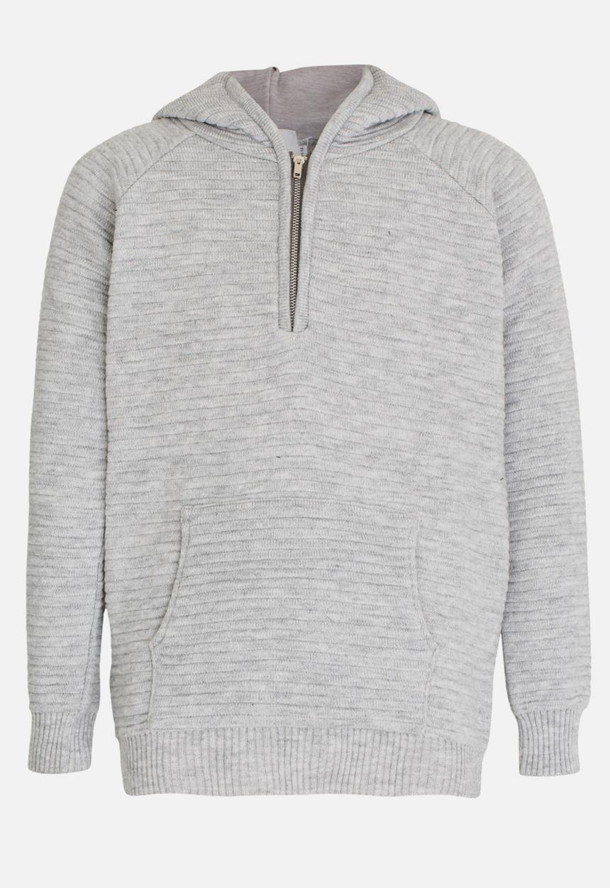 Rebel Republic - Zip Hooded Jersey Grey