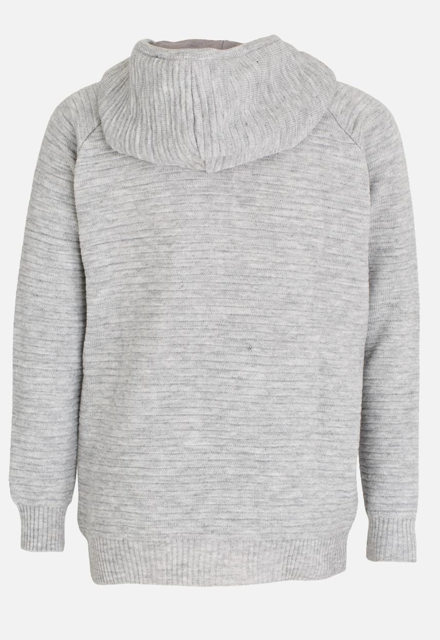 Rebel Republic - Zip Hooded Jersey Grey