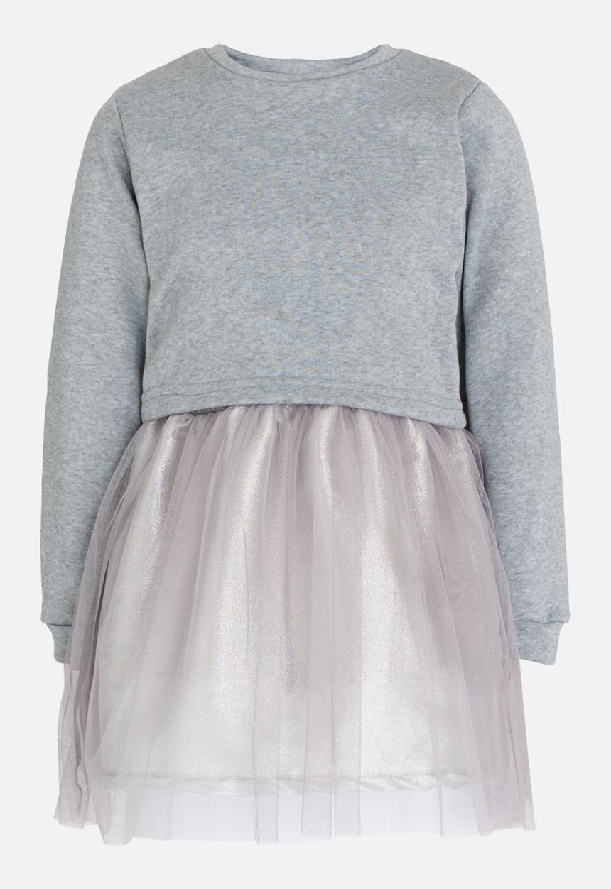 Rebel Republic - Combo Fleece Dress Grey