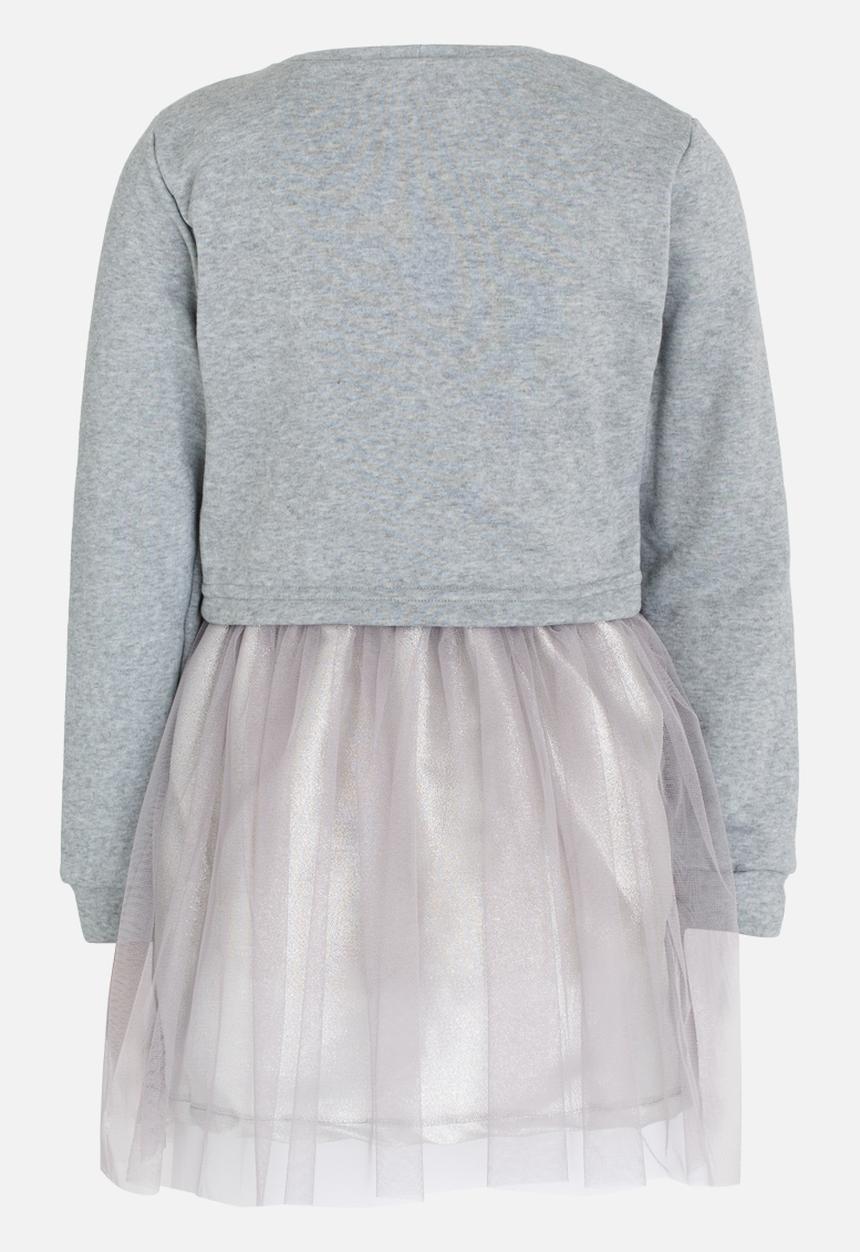 Rebel Republic - Combo Fleece Dress Grey