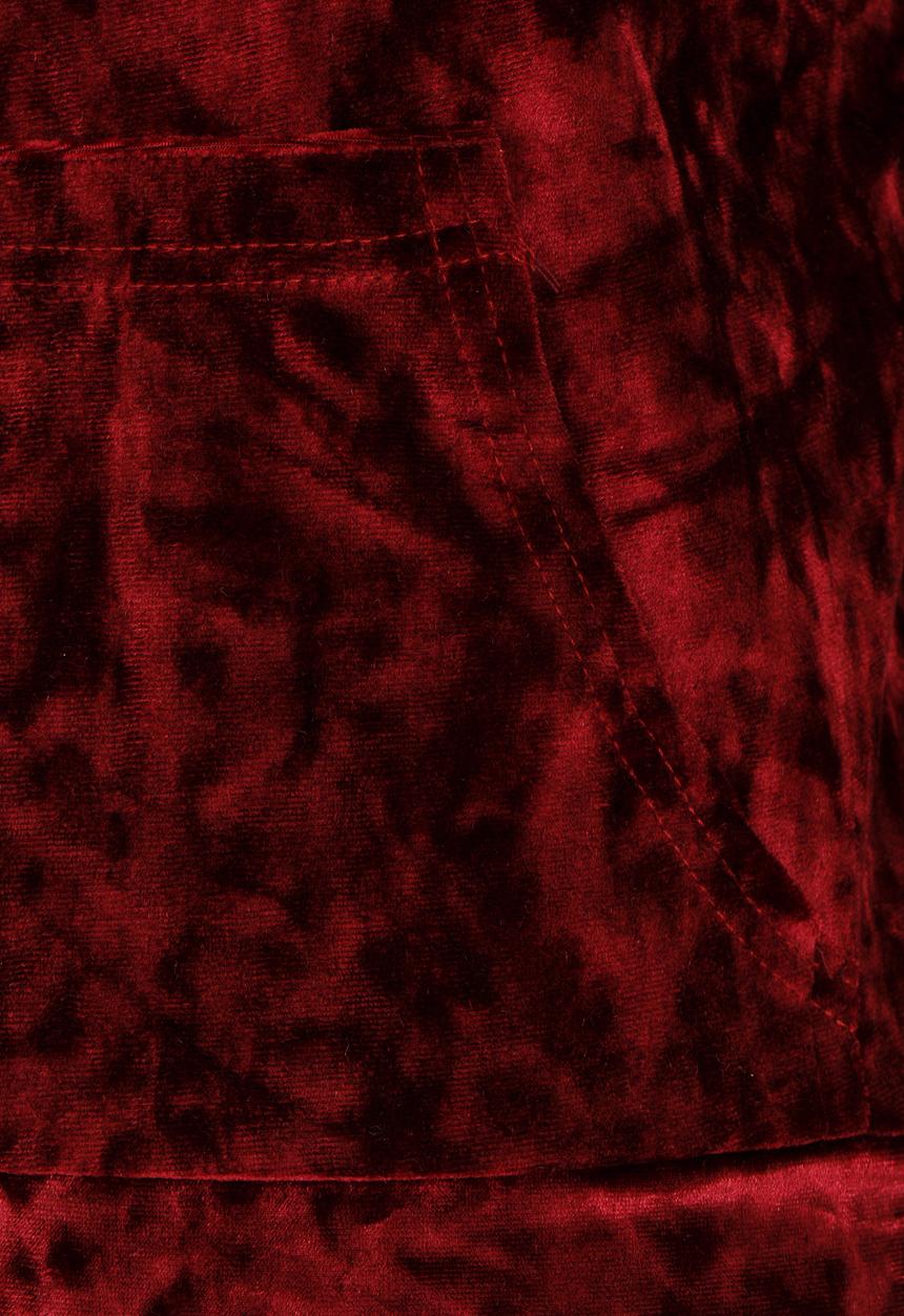Rebel Republic - Velour Hoodie Burgundy