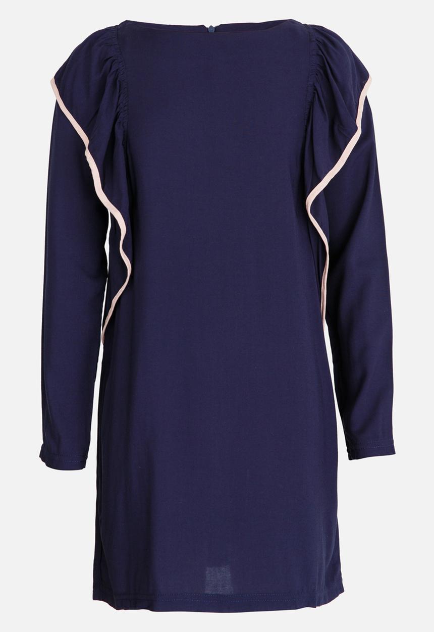 Rebel Republic - Frill Detail Dress Navy