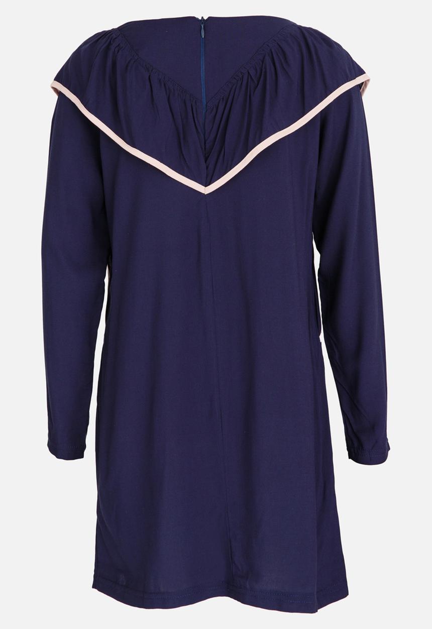 Rebel Republic - Frill Detail Dress Navy